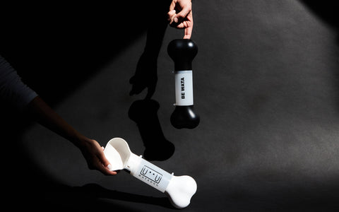Black & White Portable Dog Water Bottle 